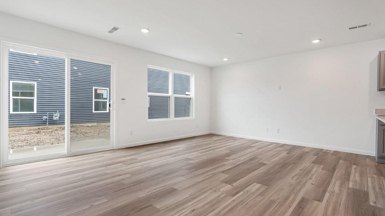 whispering pines pearson open layout living room and dining room