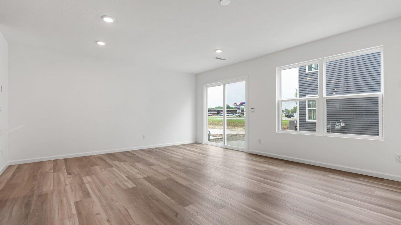 whispering pines pearson open layout living room and dining room