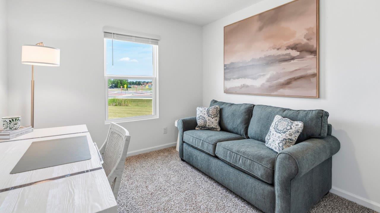 whispering pines pattison plan interior model home - bedroom 2