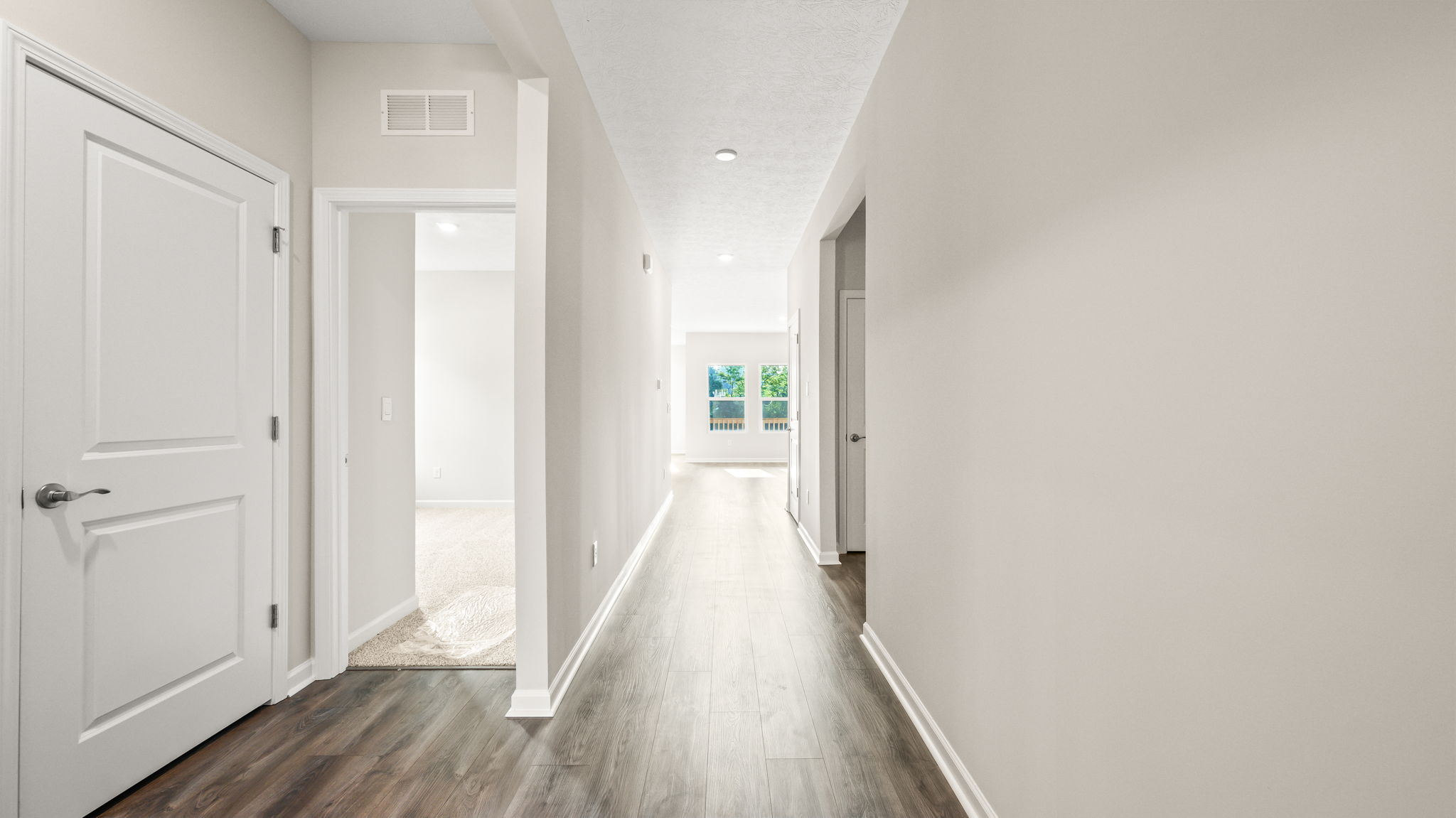 Hallway leading to great room