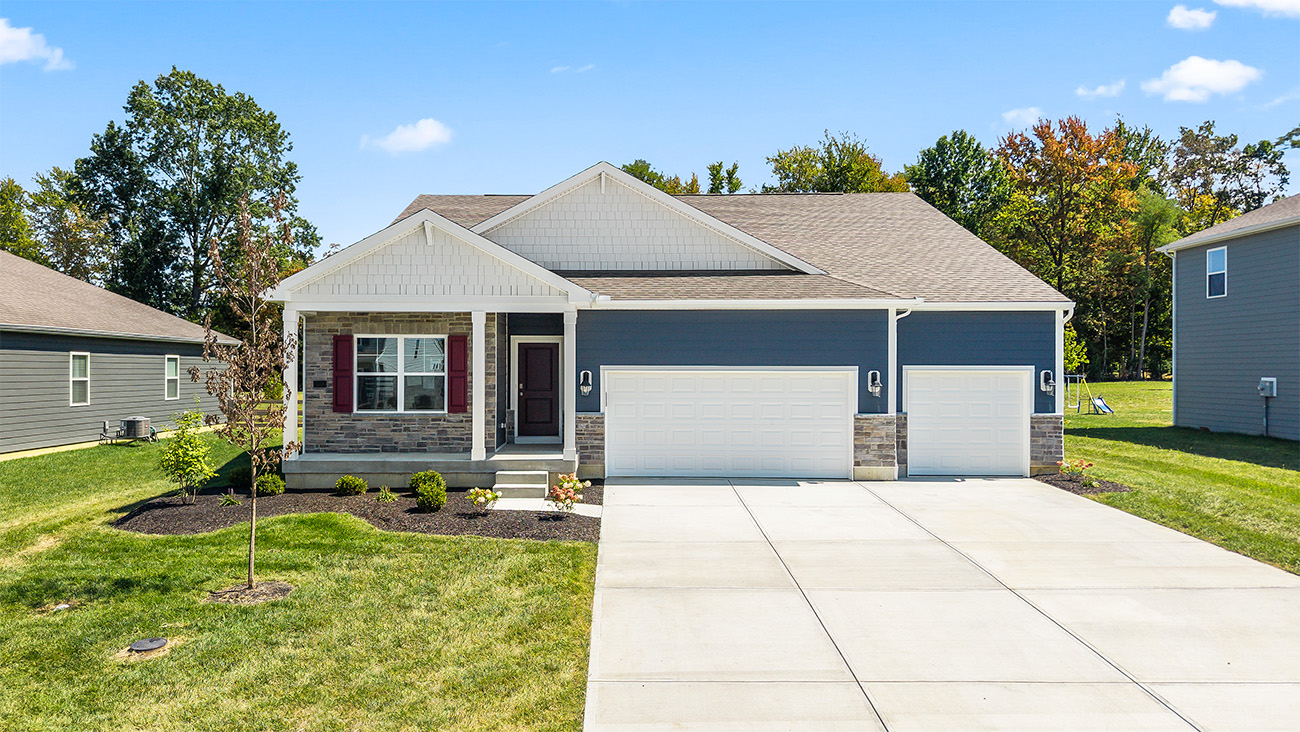 Exterior of a cortland plan home.