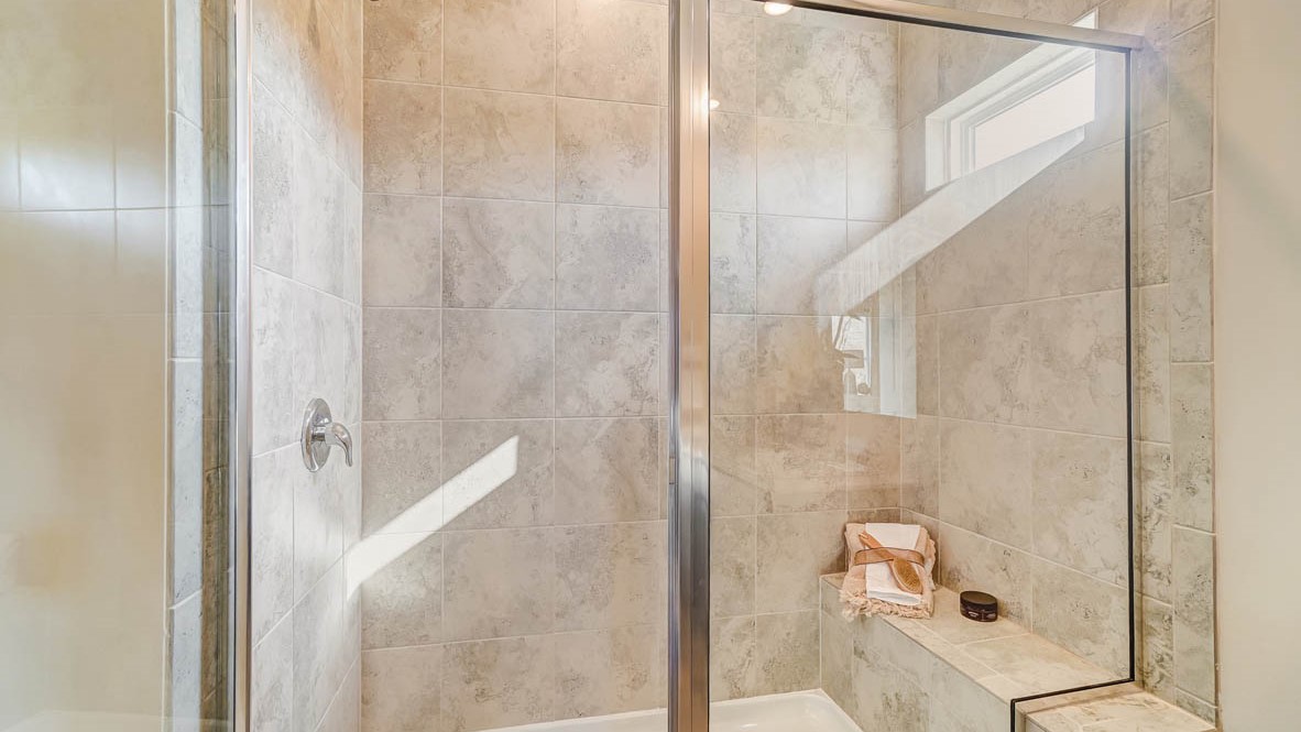 Private bathroom shower.