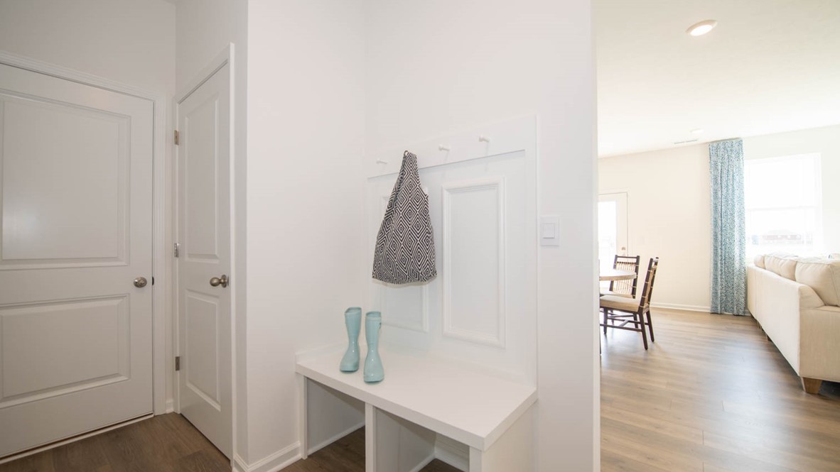 mud room leading into great room