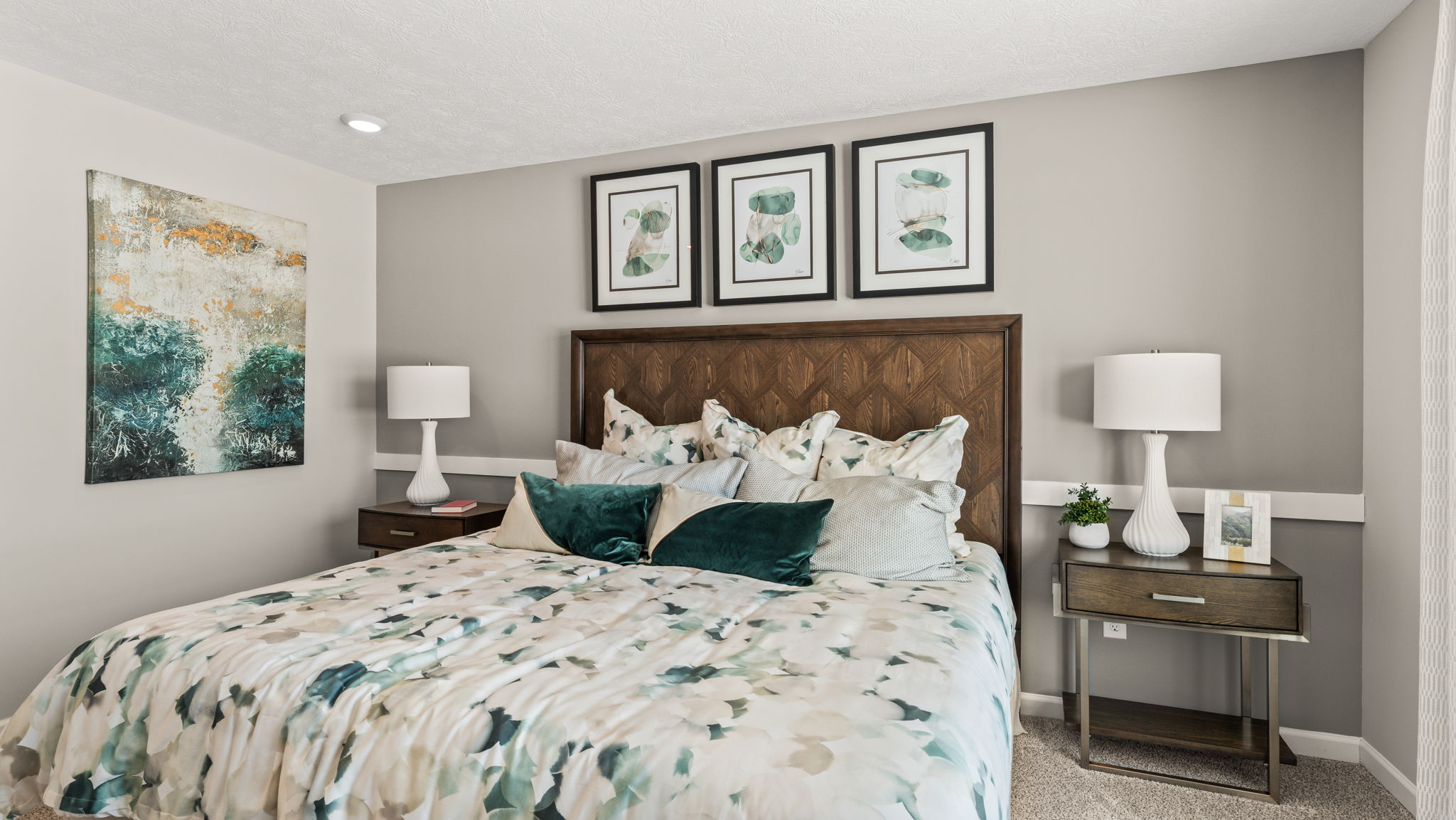 Closeup of the primary bed