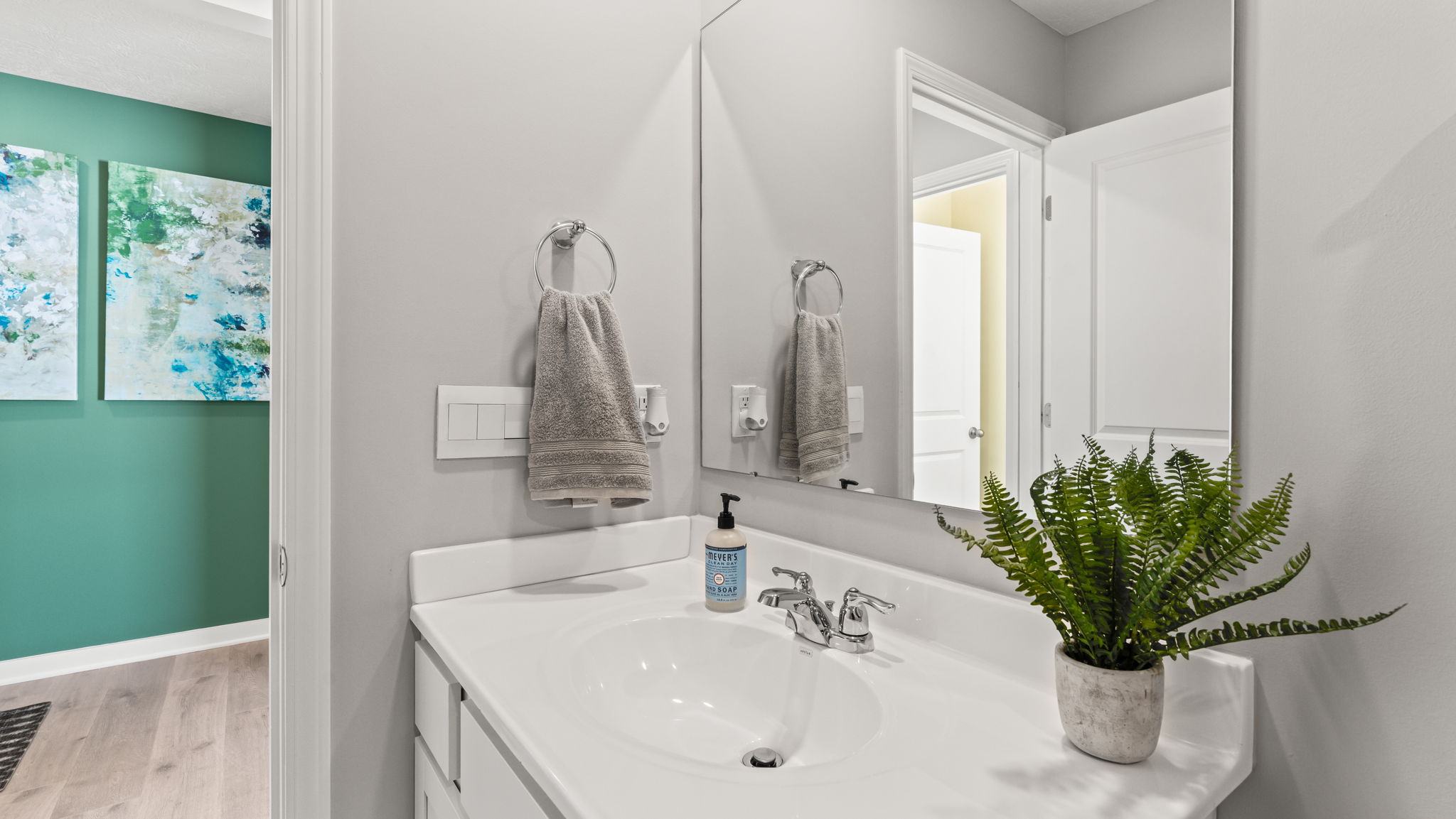 closeup of bathroom sink