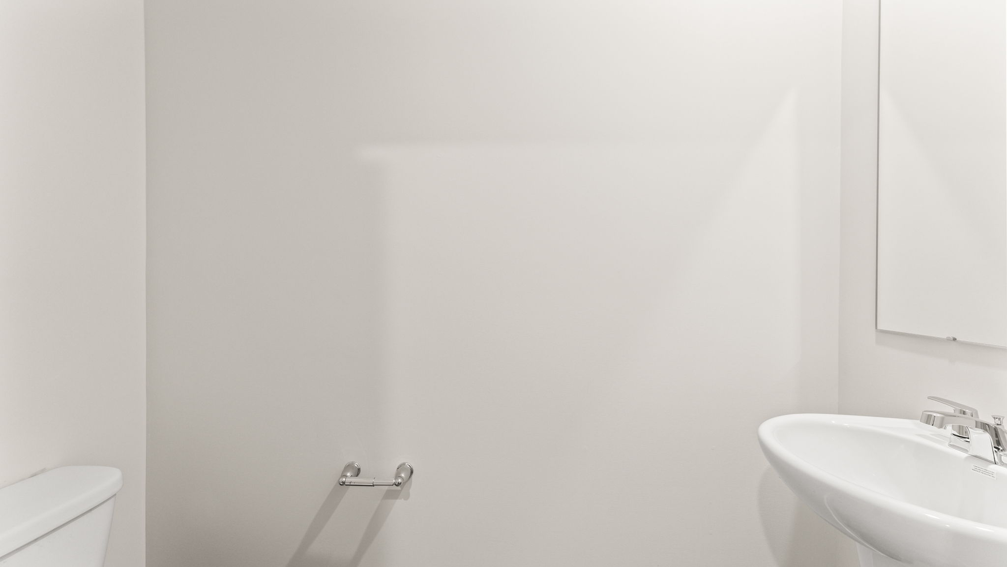 Closup of sink in powder room