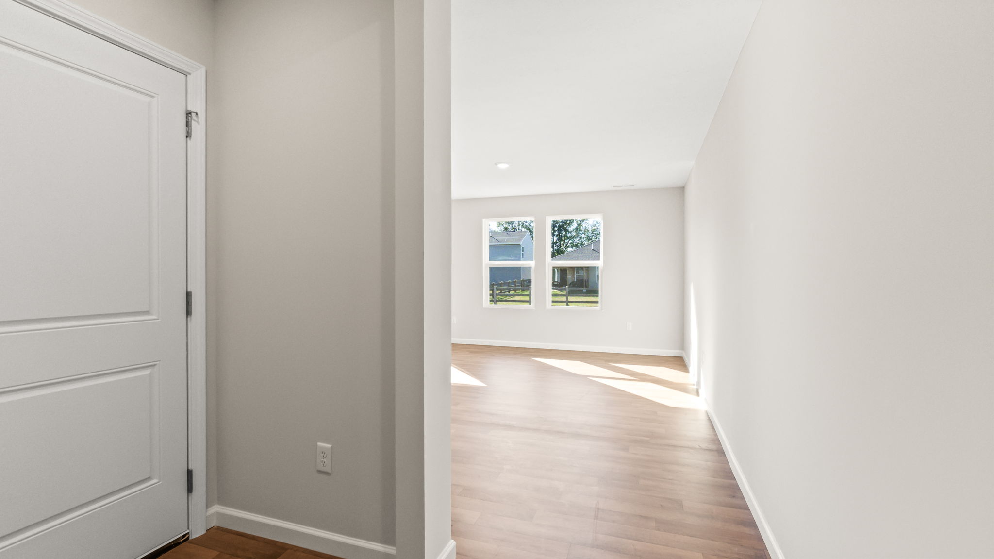 Foyer leading to great room