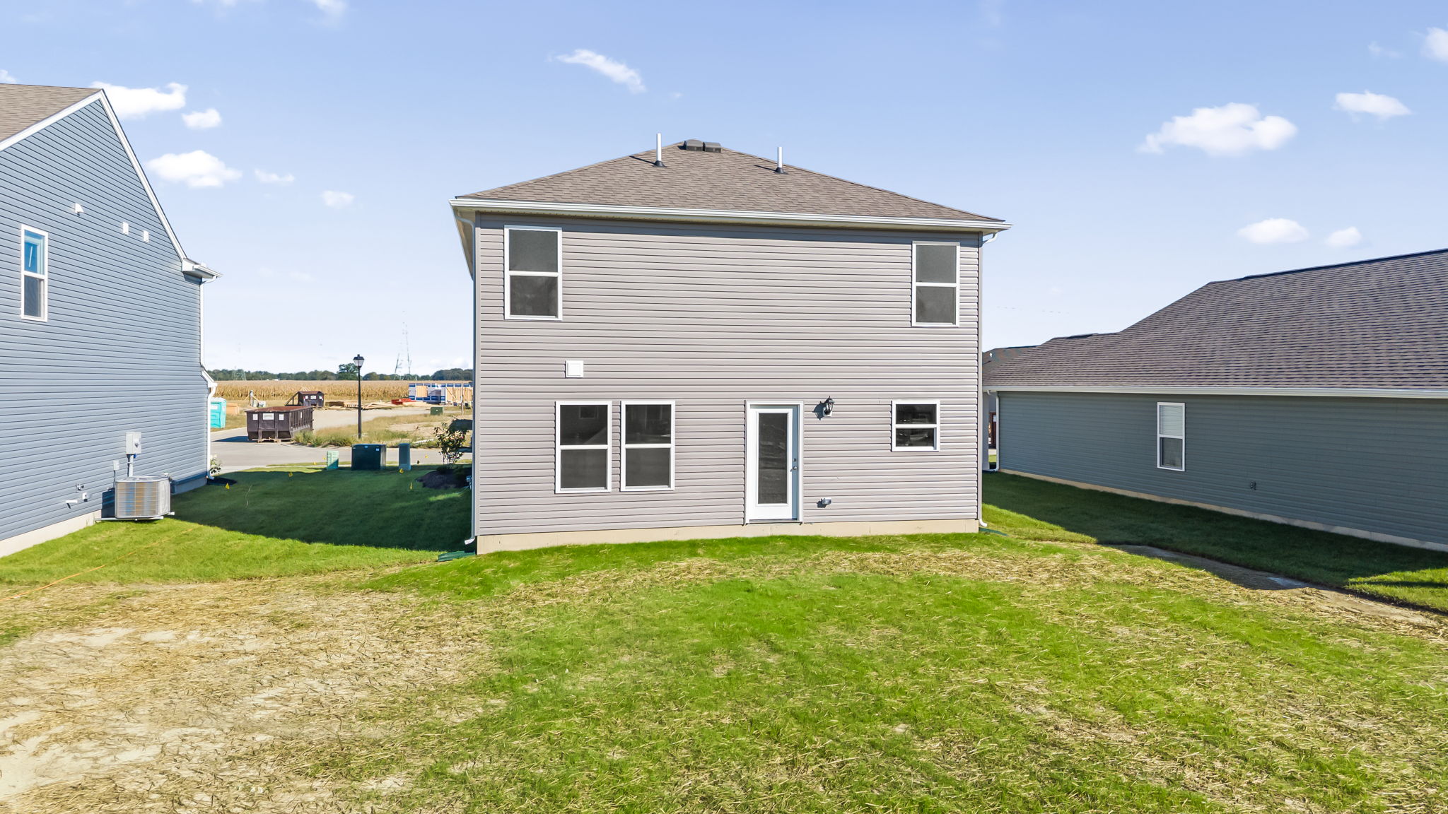 Rear of home