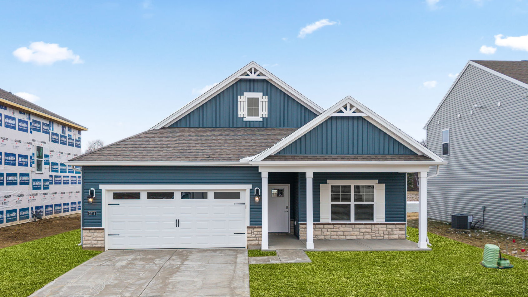 Exterior of a harmony plan home with M elevation