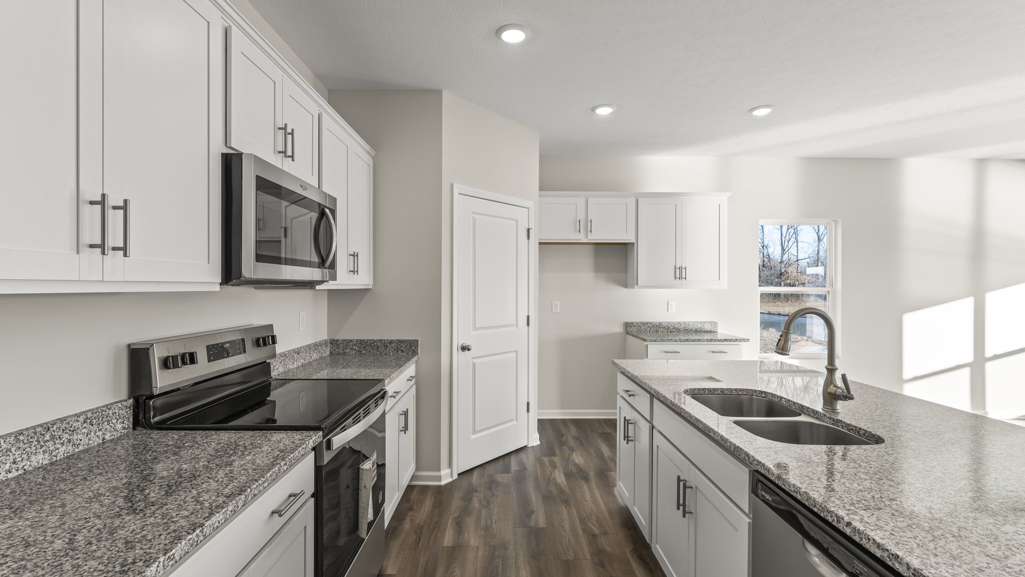 Side view of kitchen