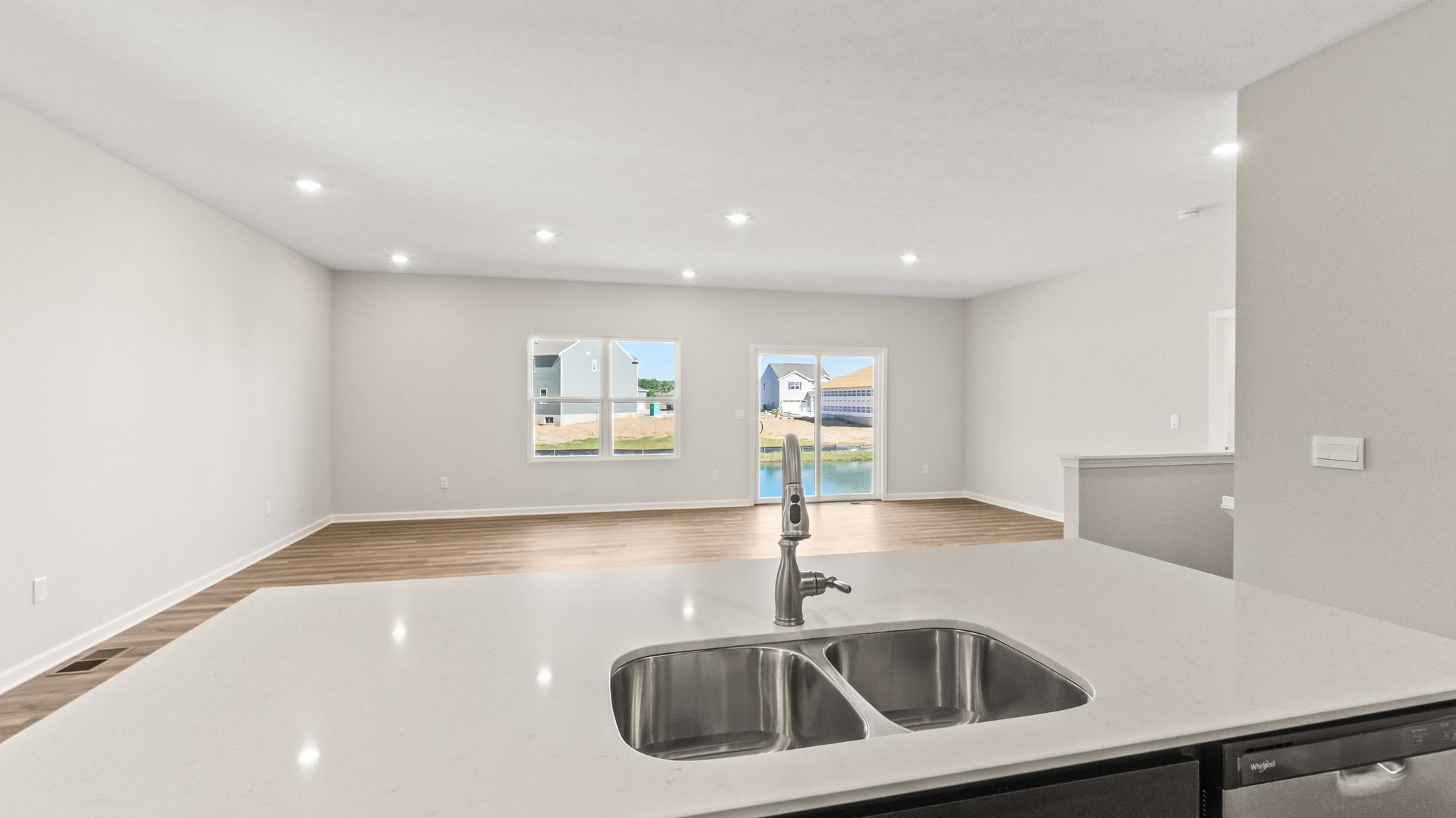 perspective of kitchen sink