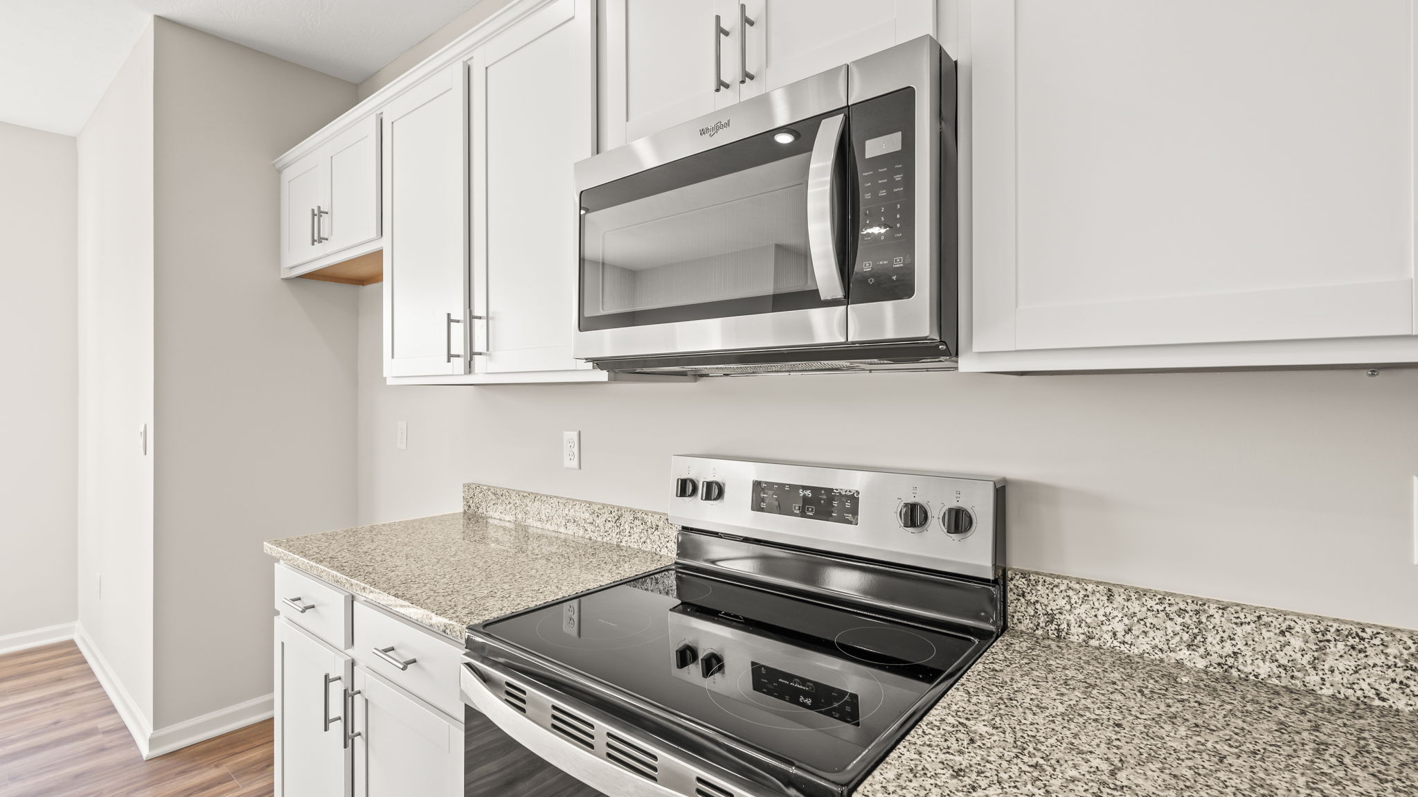 closeup of oven range