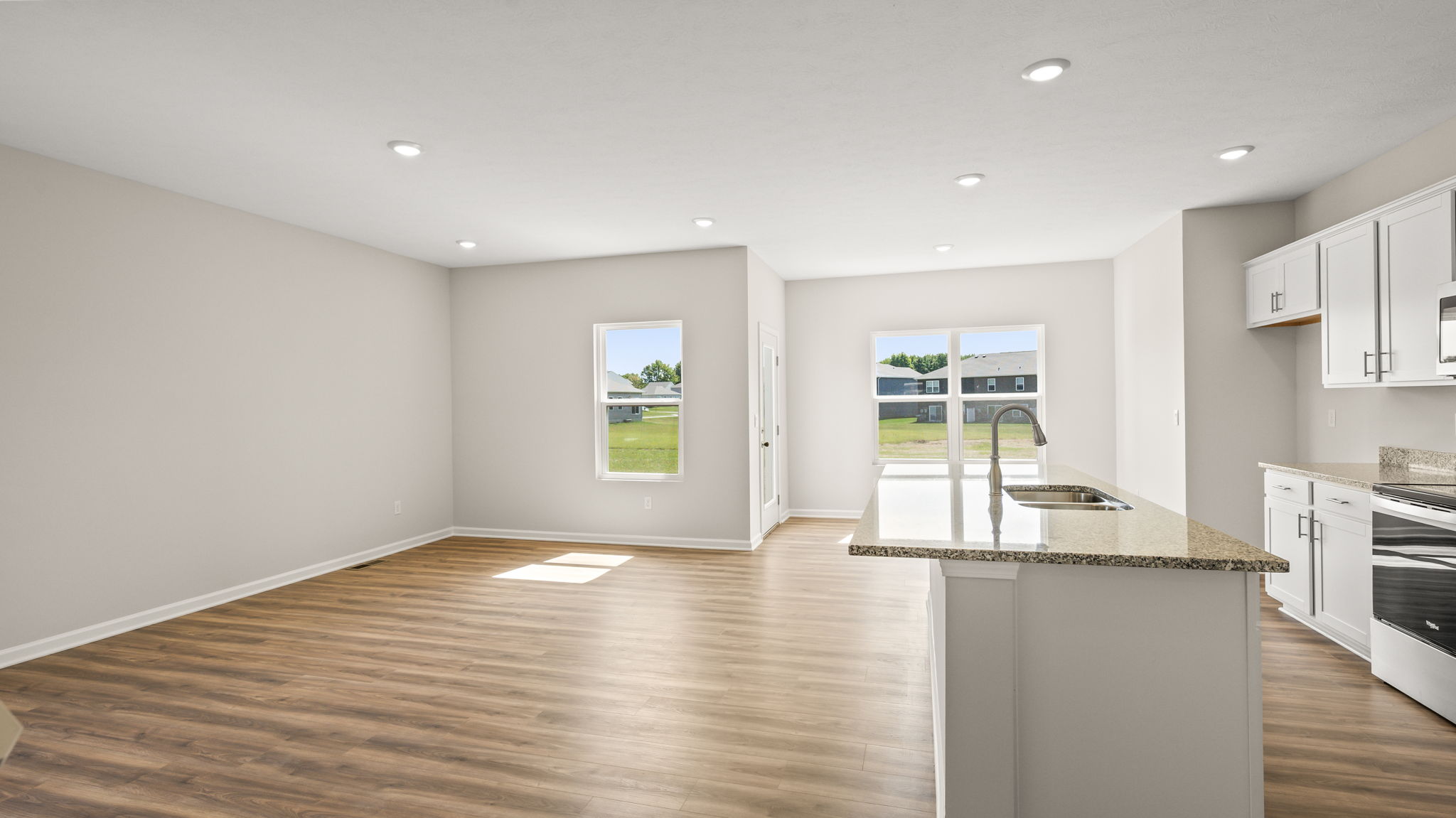 Side view of kitchen