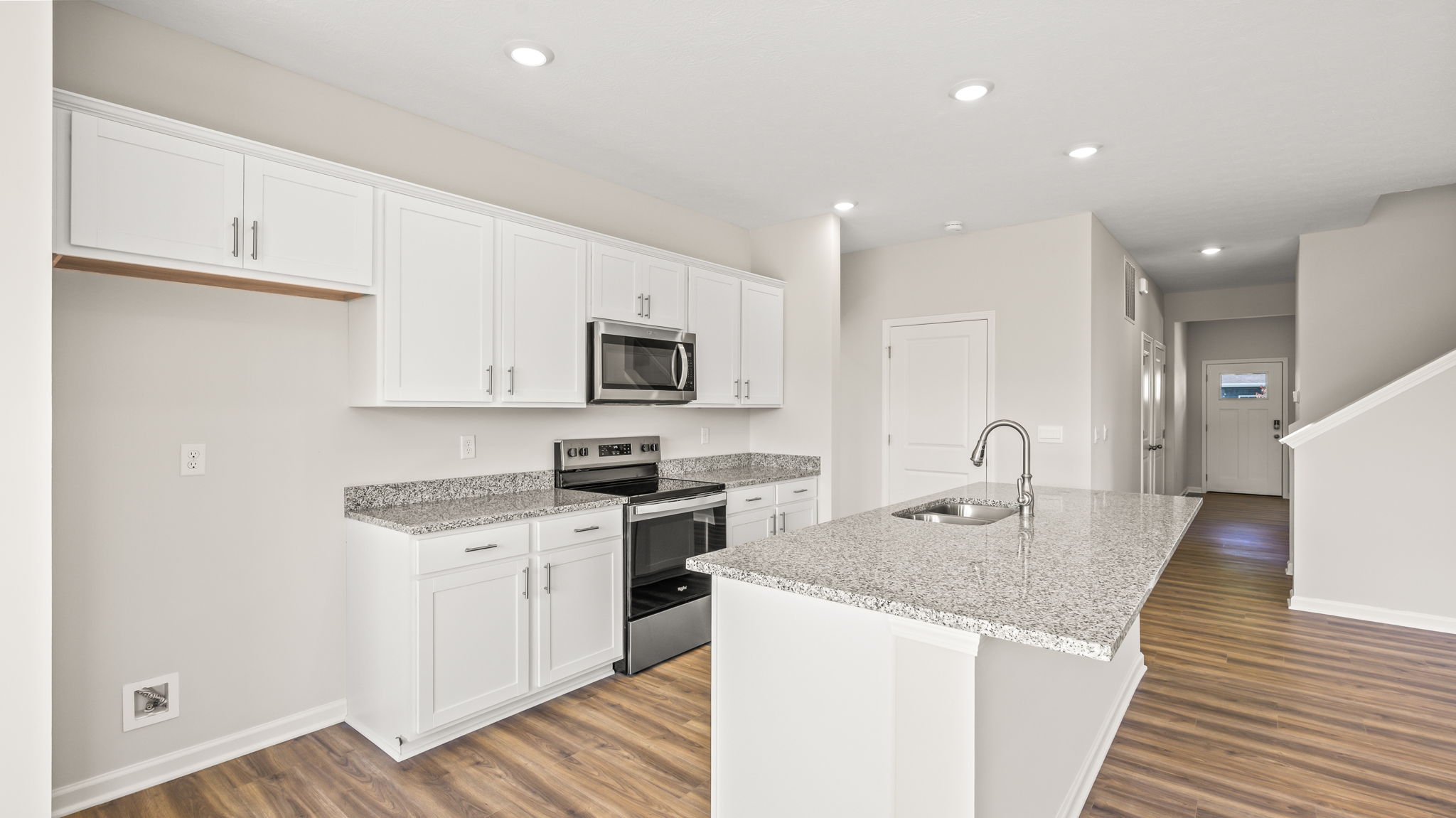 Side view of kitchen
