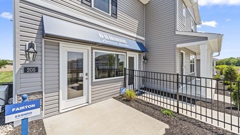 Front exterior of model home.
