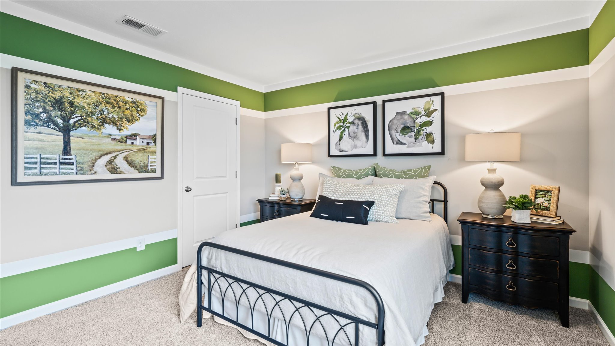 Bedroom 3 with earthy accents.