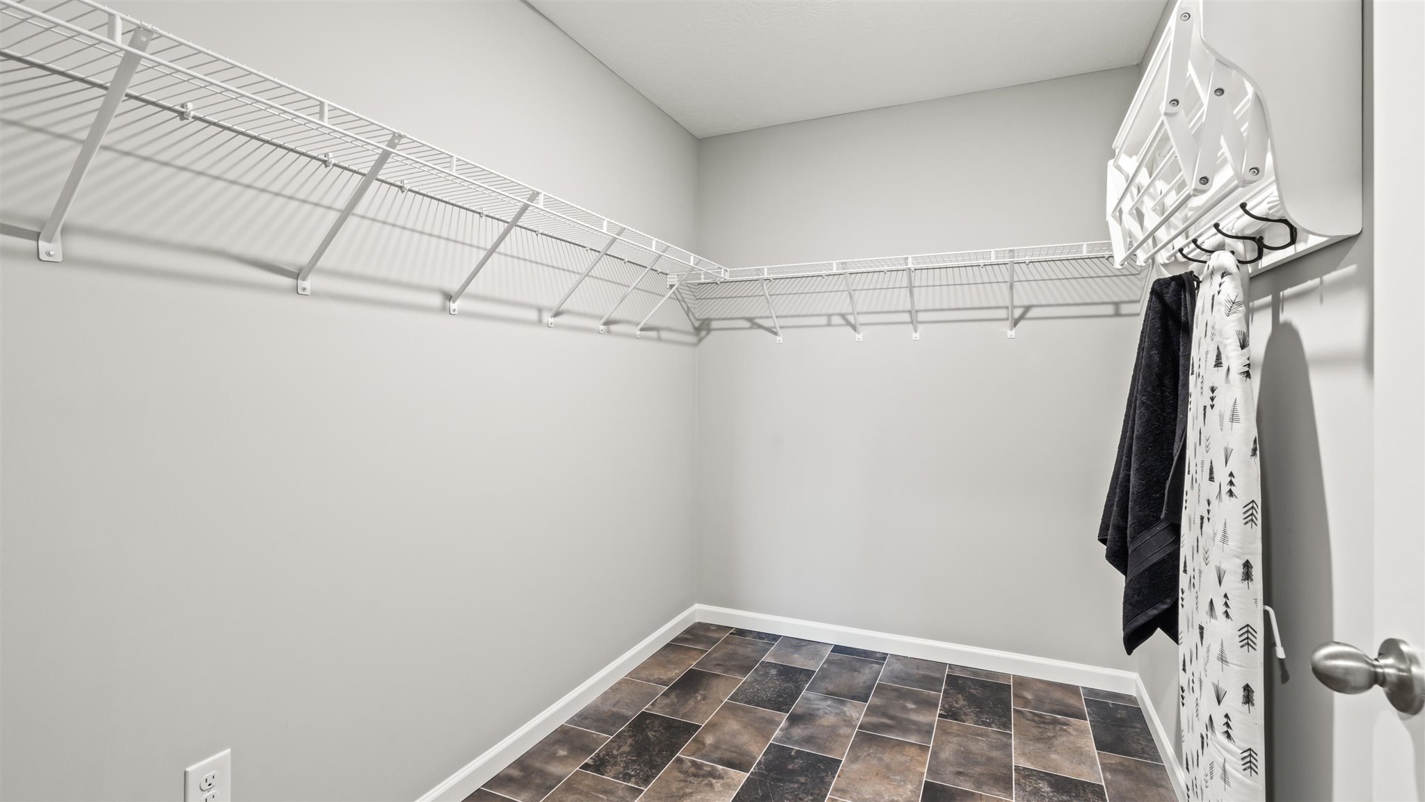 Extra laundry storage.