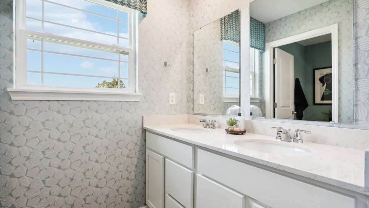 Closeup of bathroom sink