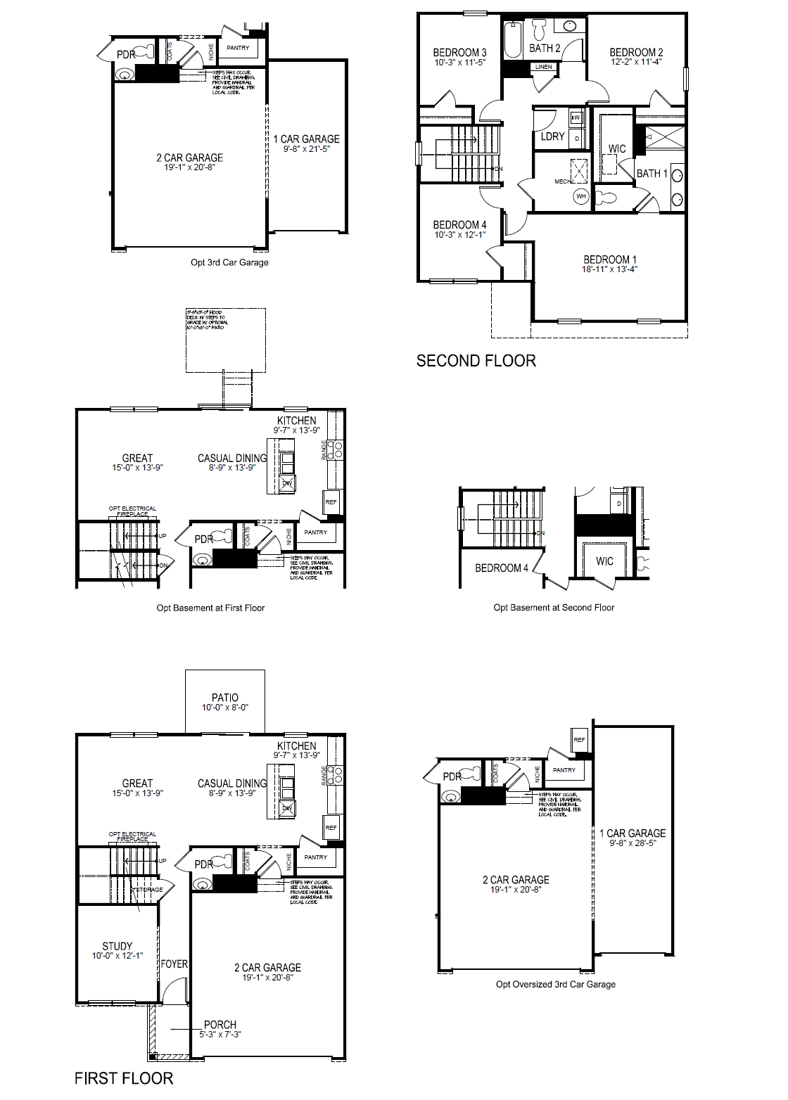 Floor Plan in Riverview Bluffs New Richmond, OH D.R. Horton