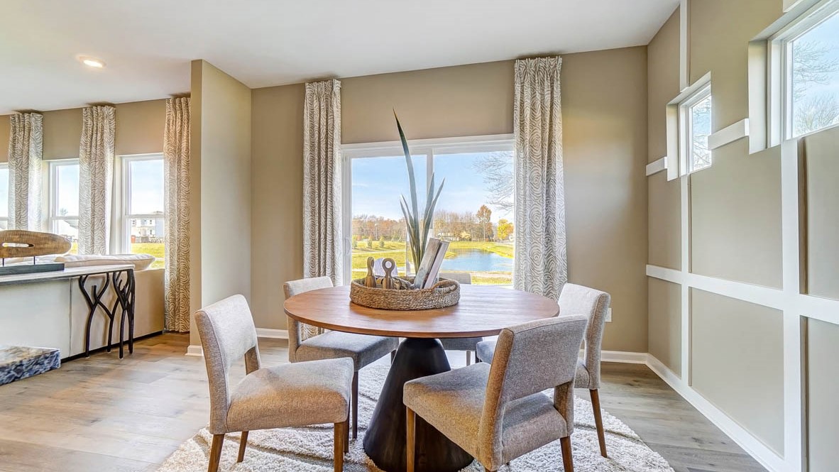 dining room with large back patio door