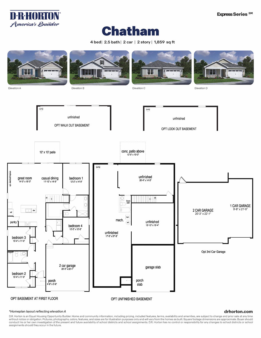 Floor Plan in Wenger Village | Clayton, OH | D.R. Horton