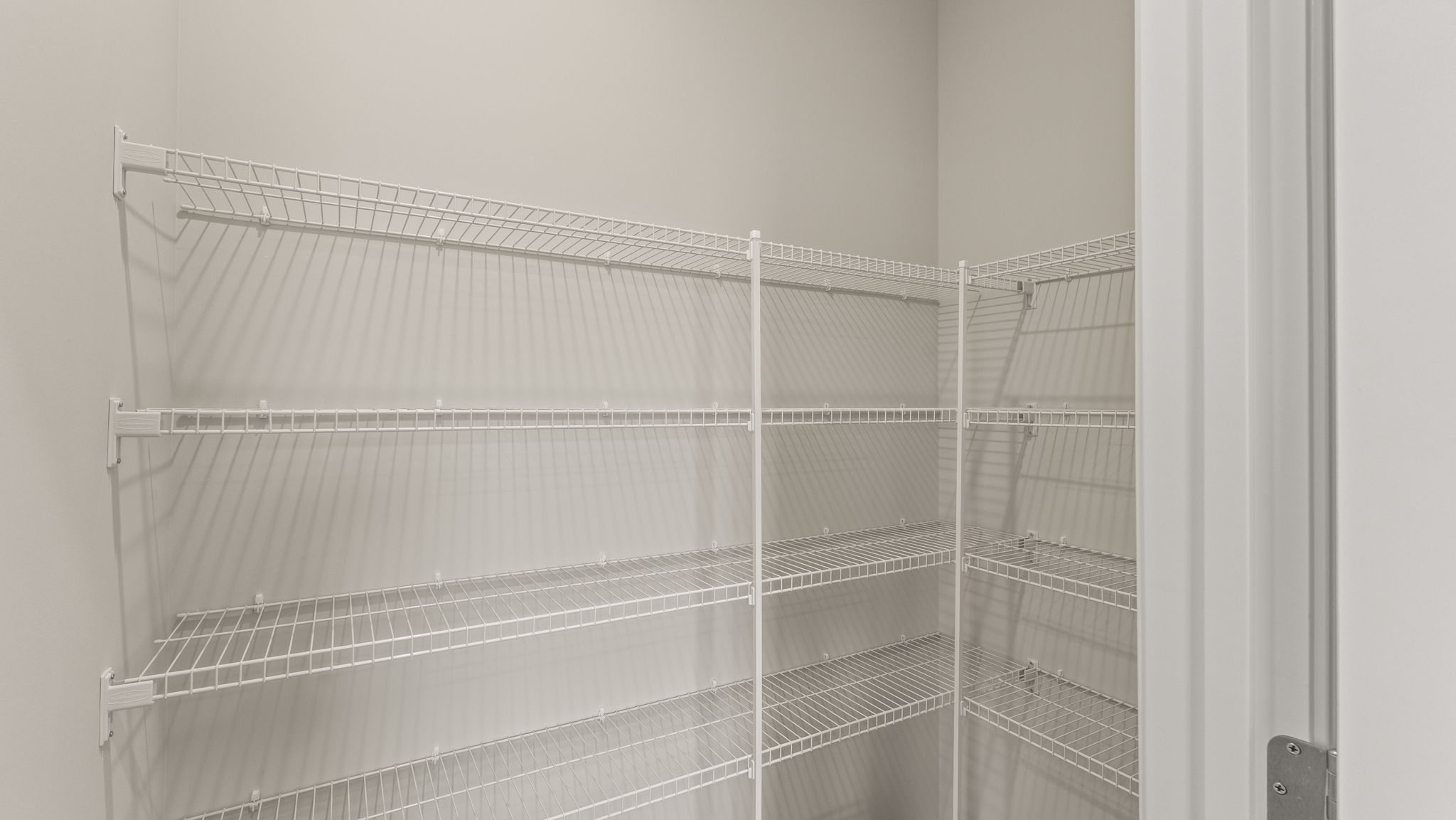 Pantry with wire rack shelving