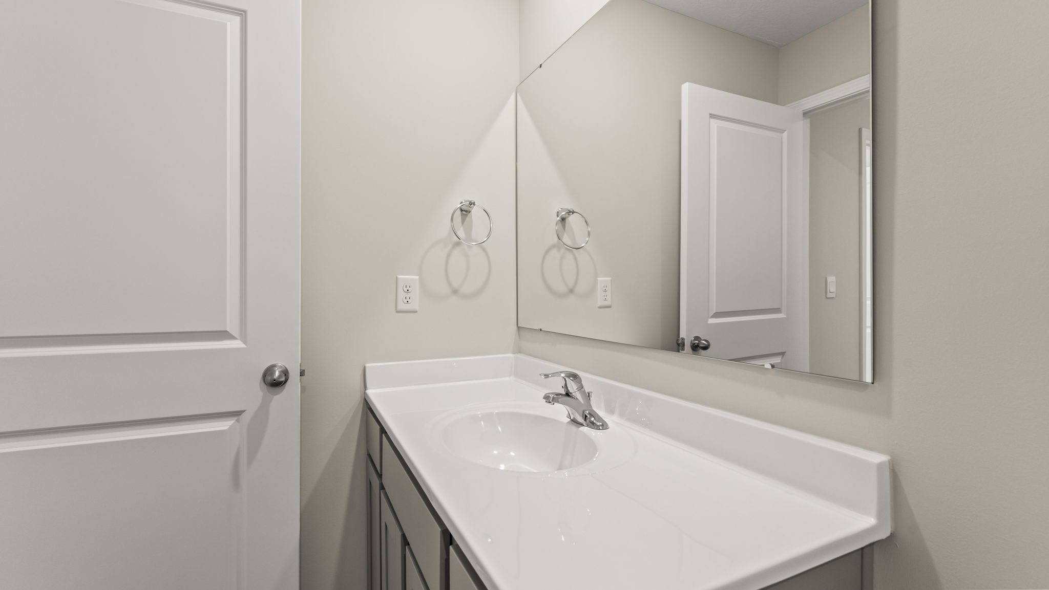 Closeup of bathroom sink