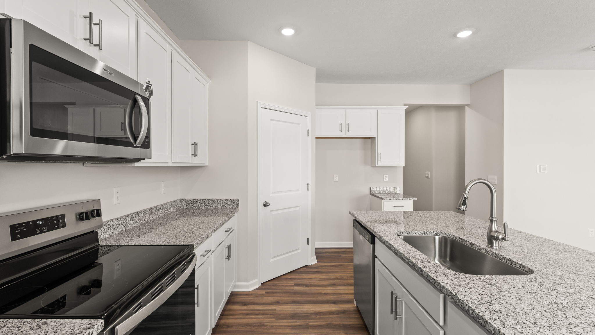 Side view of kitchen