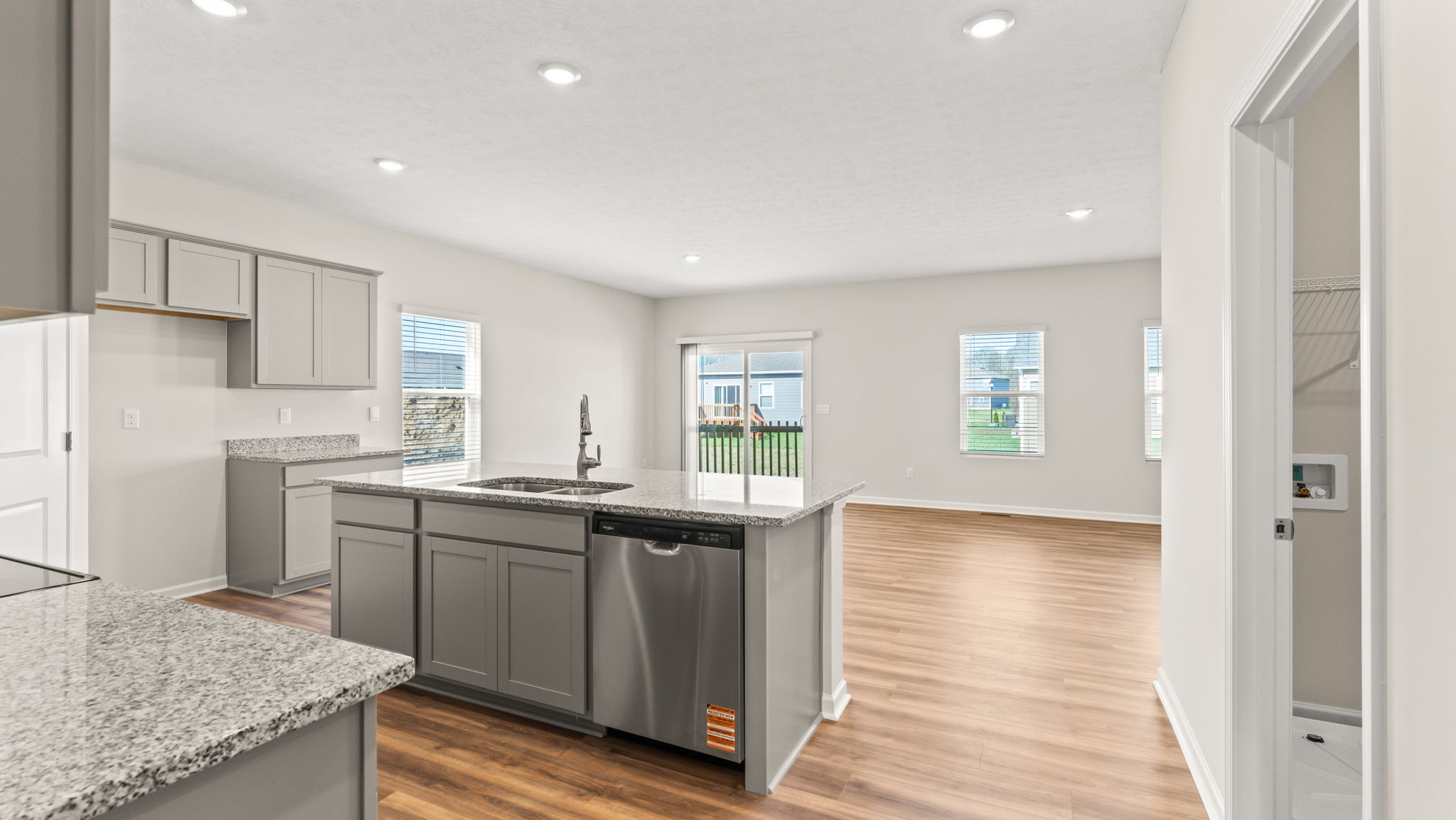 View of great room from the kitchen