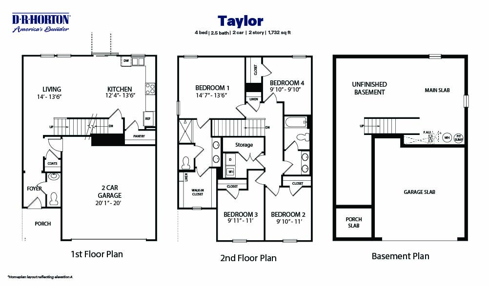 Taylor floorplan blackline.