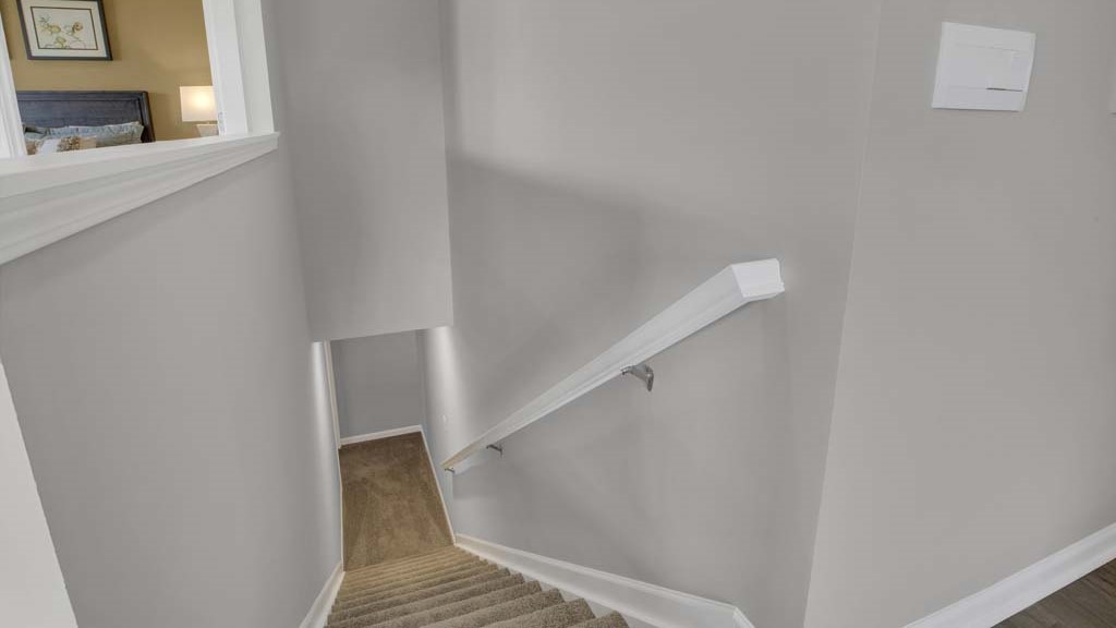 Stairs going to basement.