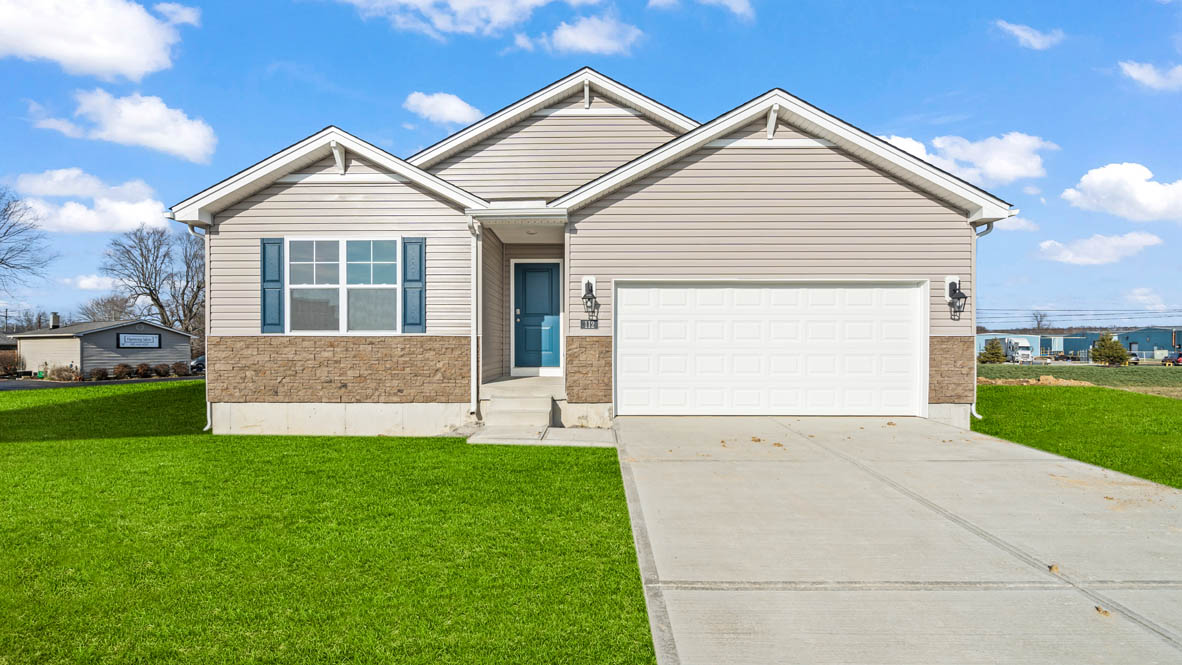 Exterior of a newcastle plan home