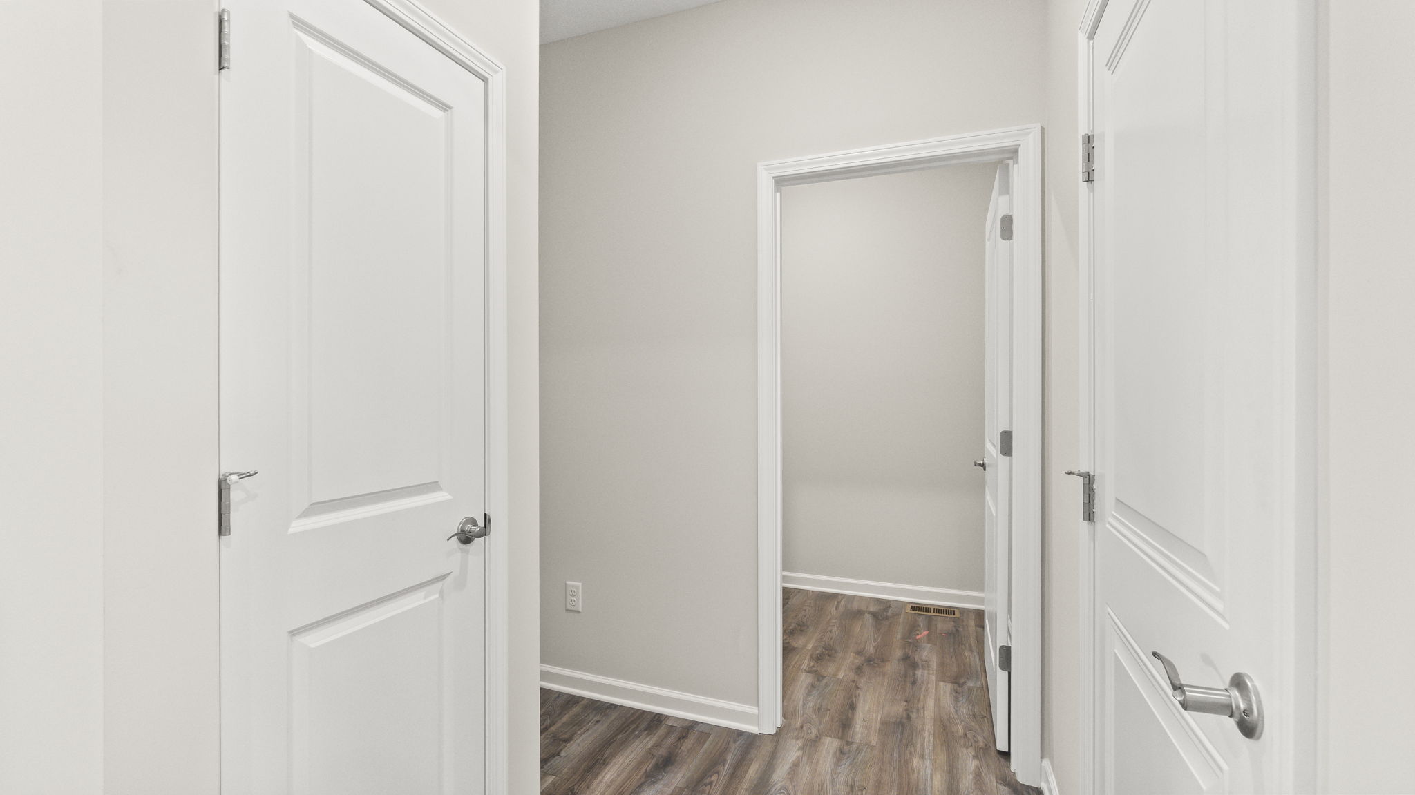 Hallway with closet space