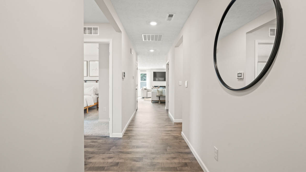 Foyer of harmony with modern art.