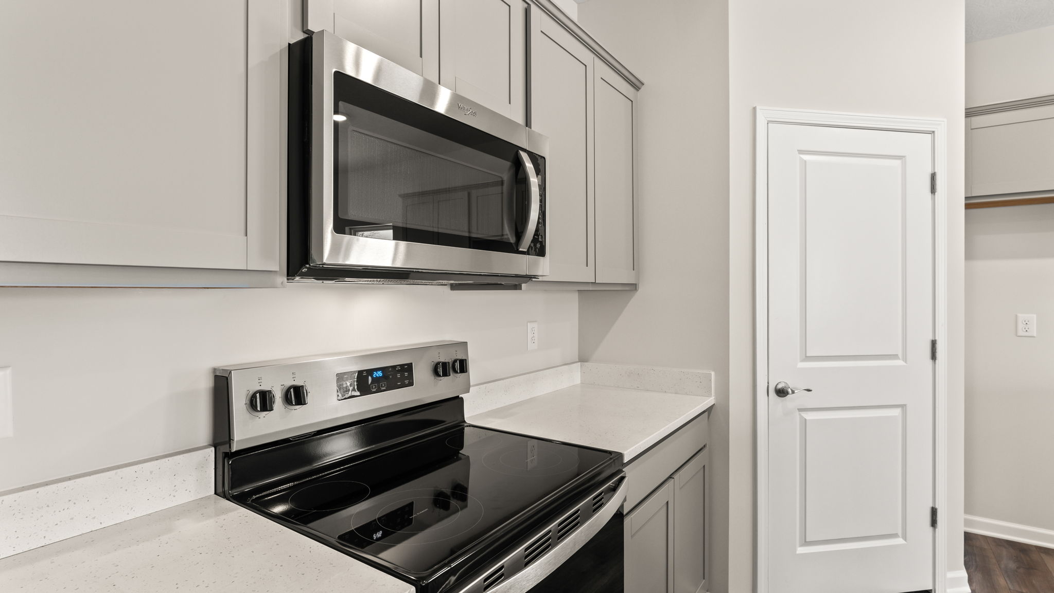 Closeup of oven range