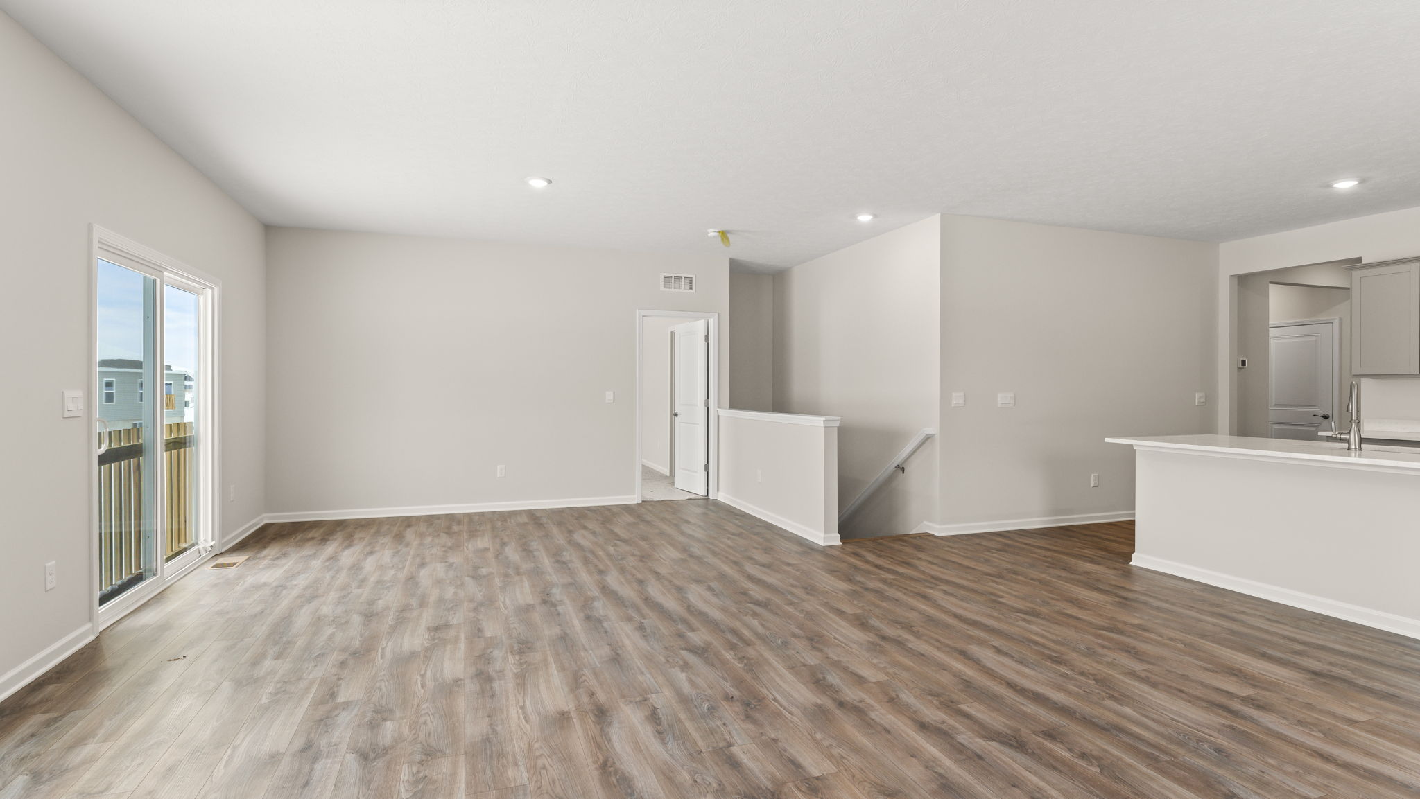 Great room with kitchen