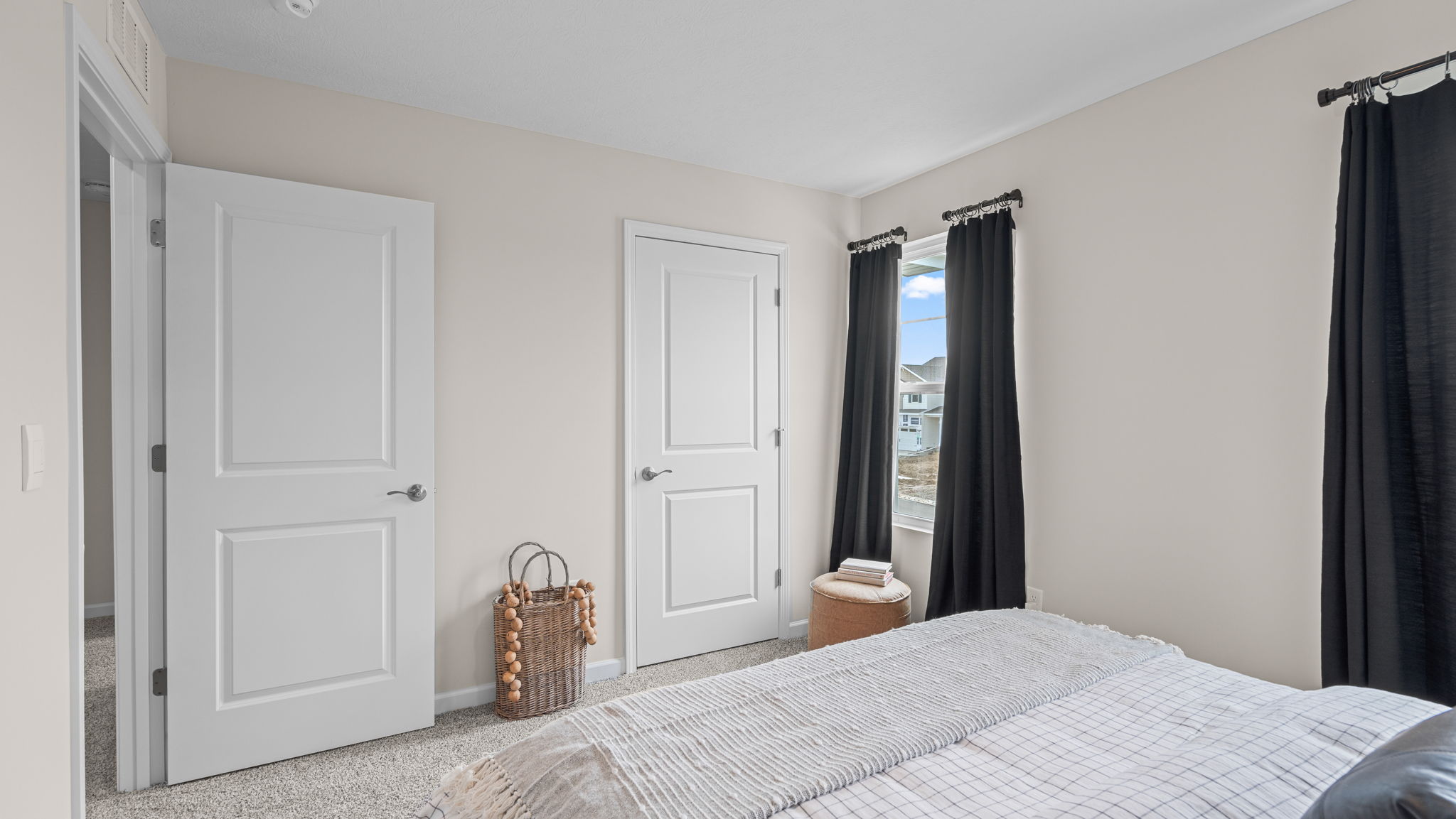 Bedroom with large closet.