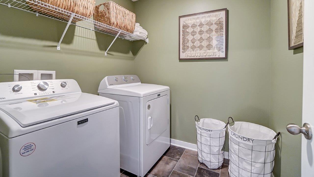 Laundry Room with washer and dryer.