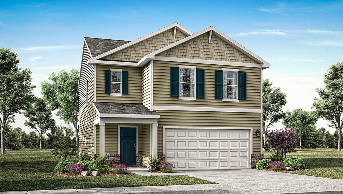 Rendering of a Cabral home with a B2 elevation.