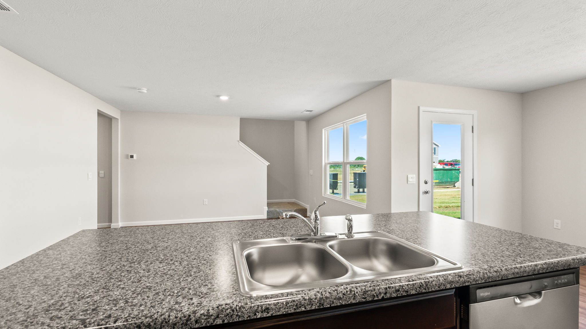 Perspective image of kitchen island