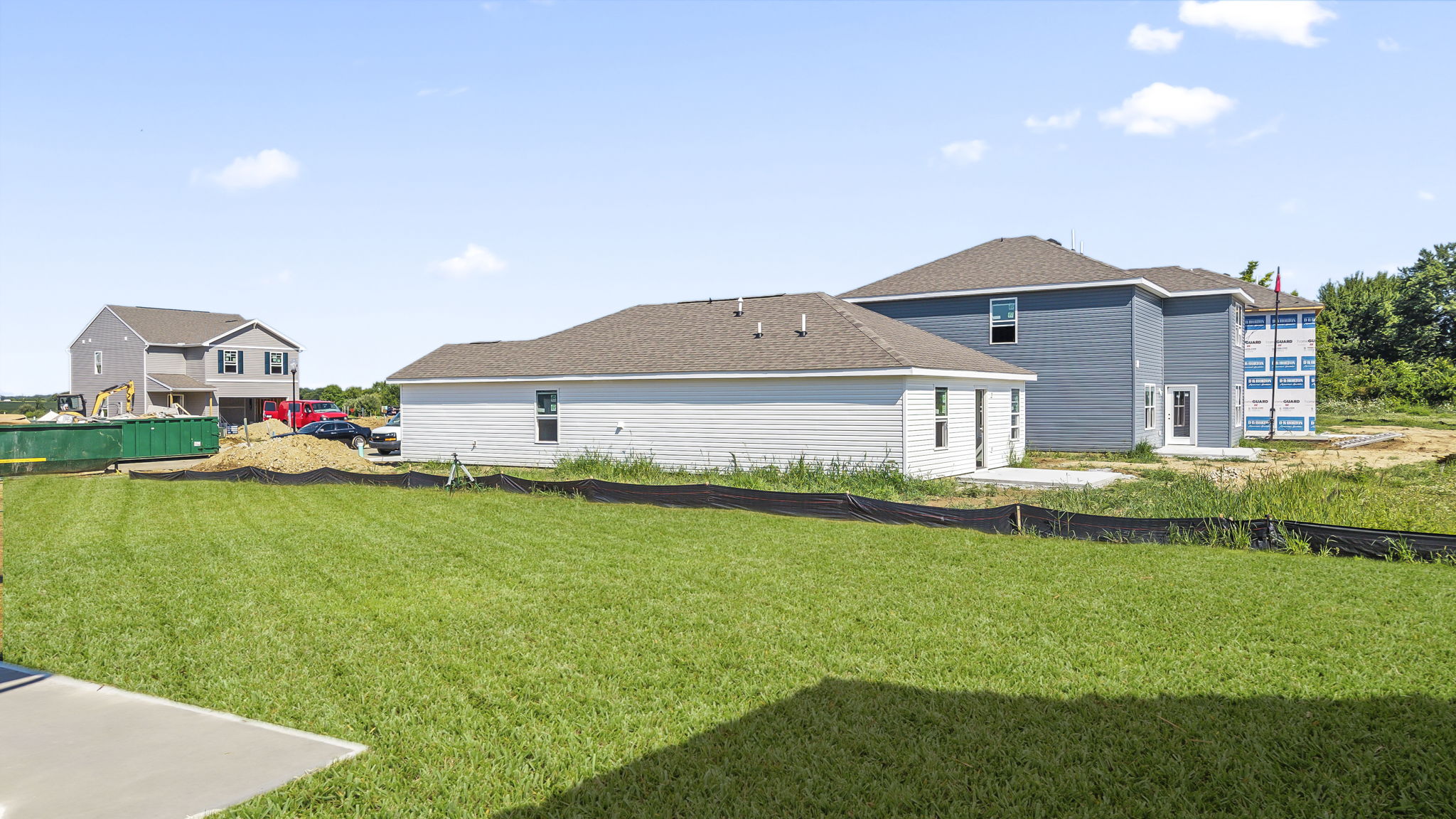 Rear of the home