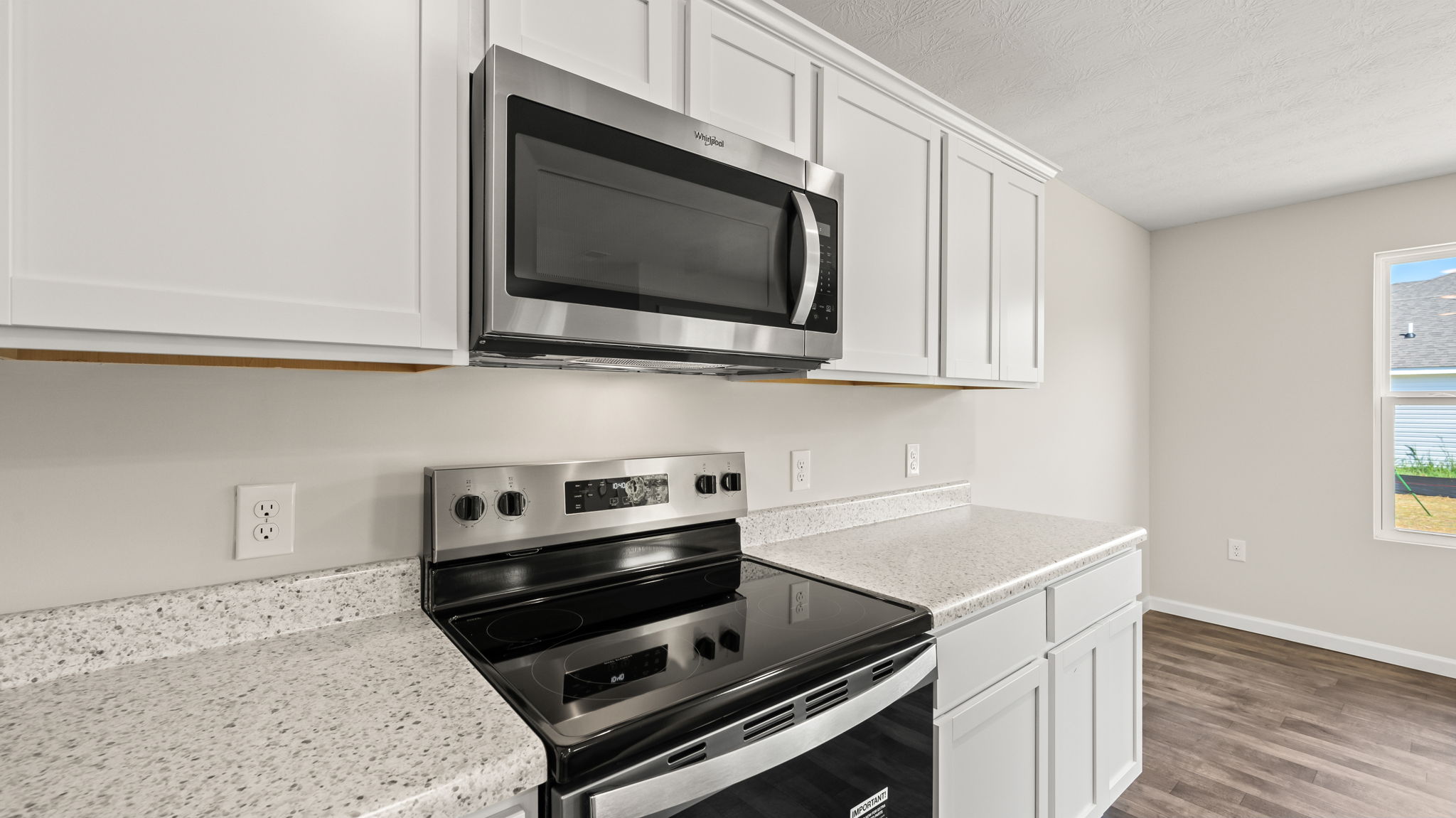 Closeup of oven range