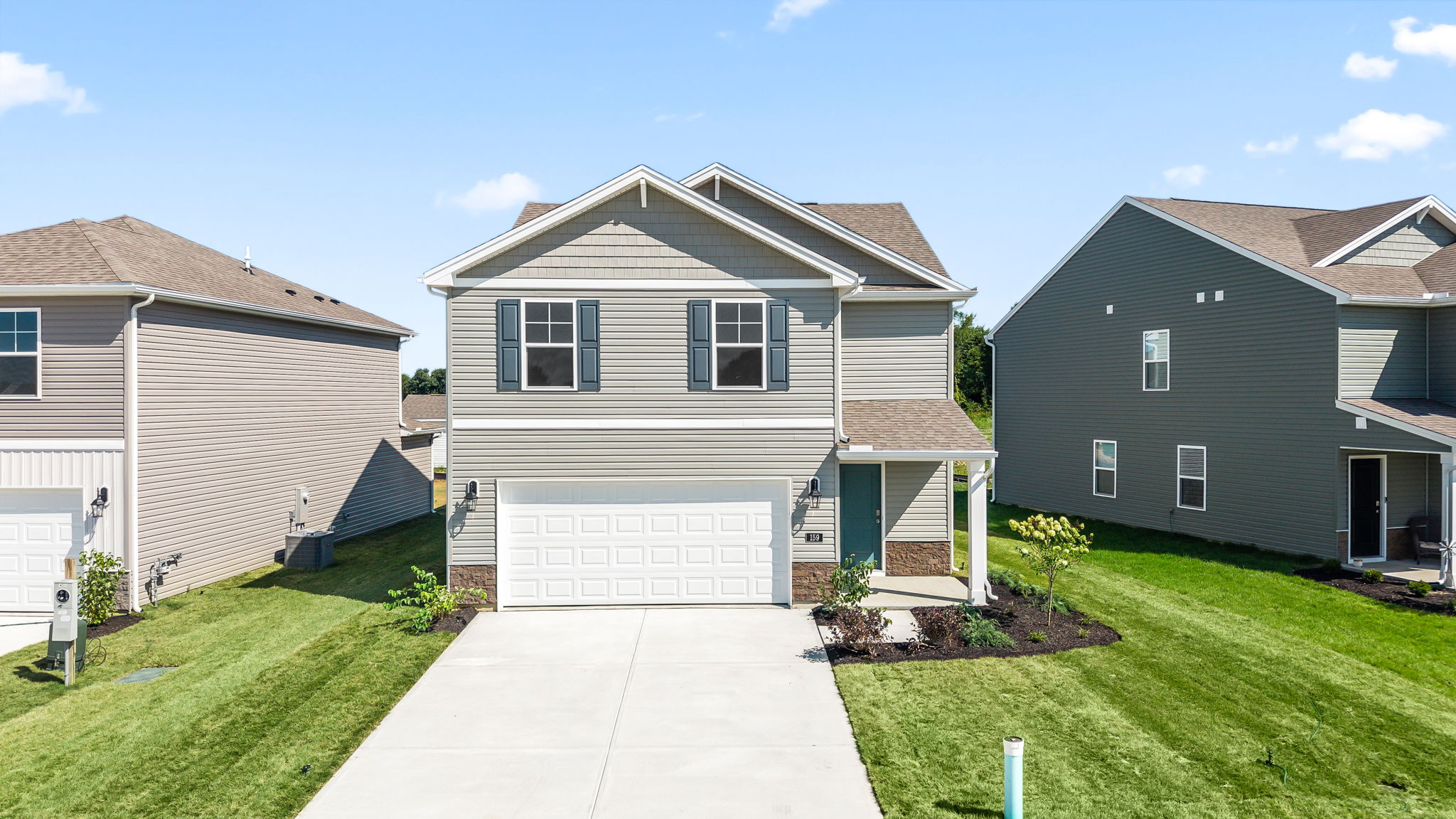 Exterior of a pine plan home