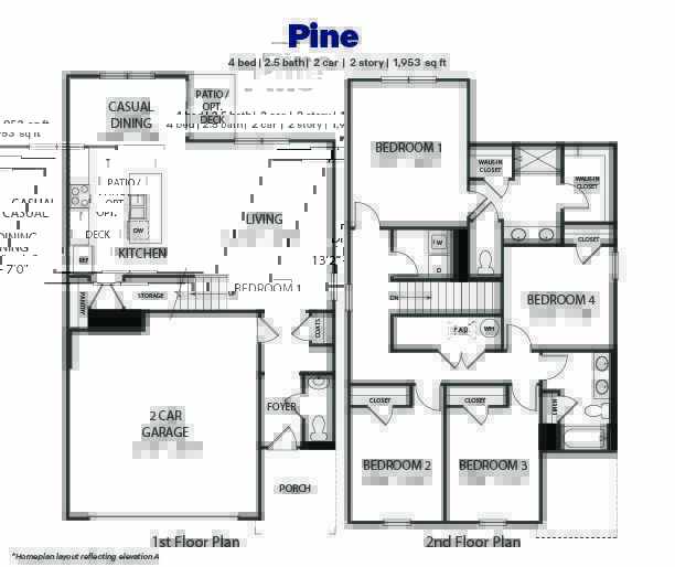 pine floorplan