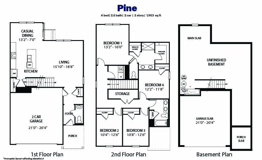 pine basemnt floor plan