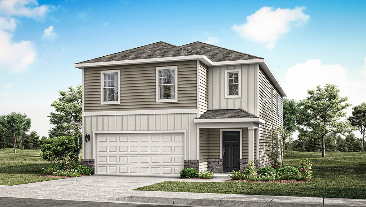 Elm floorplan with a C2 elevation.