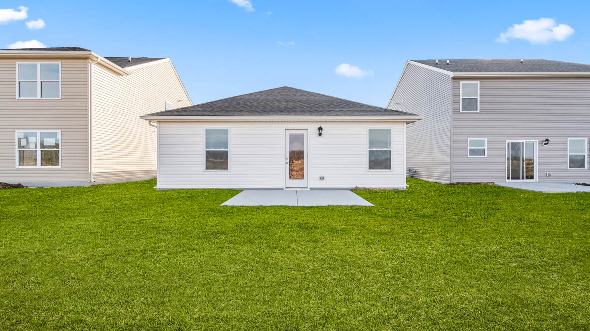 Rear of a sullivan plan home