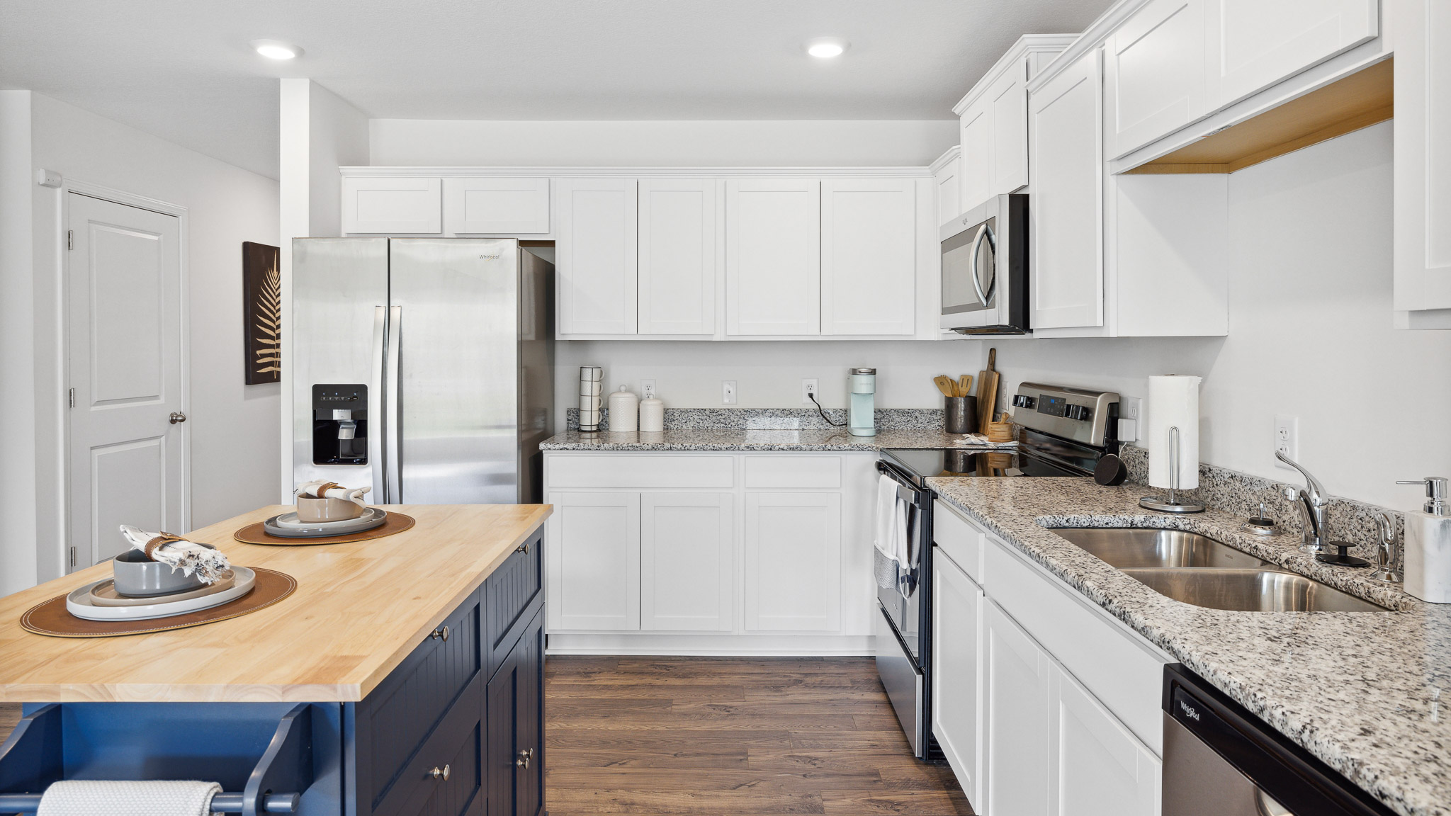 Side view of kitchen