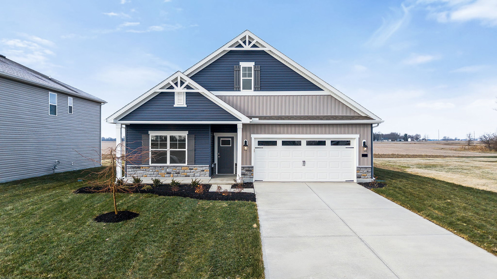 Exterior of a chatham plan home