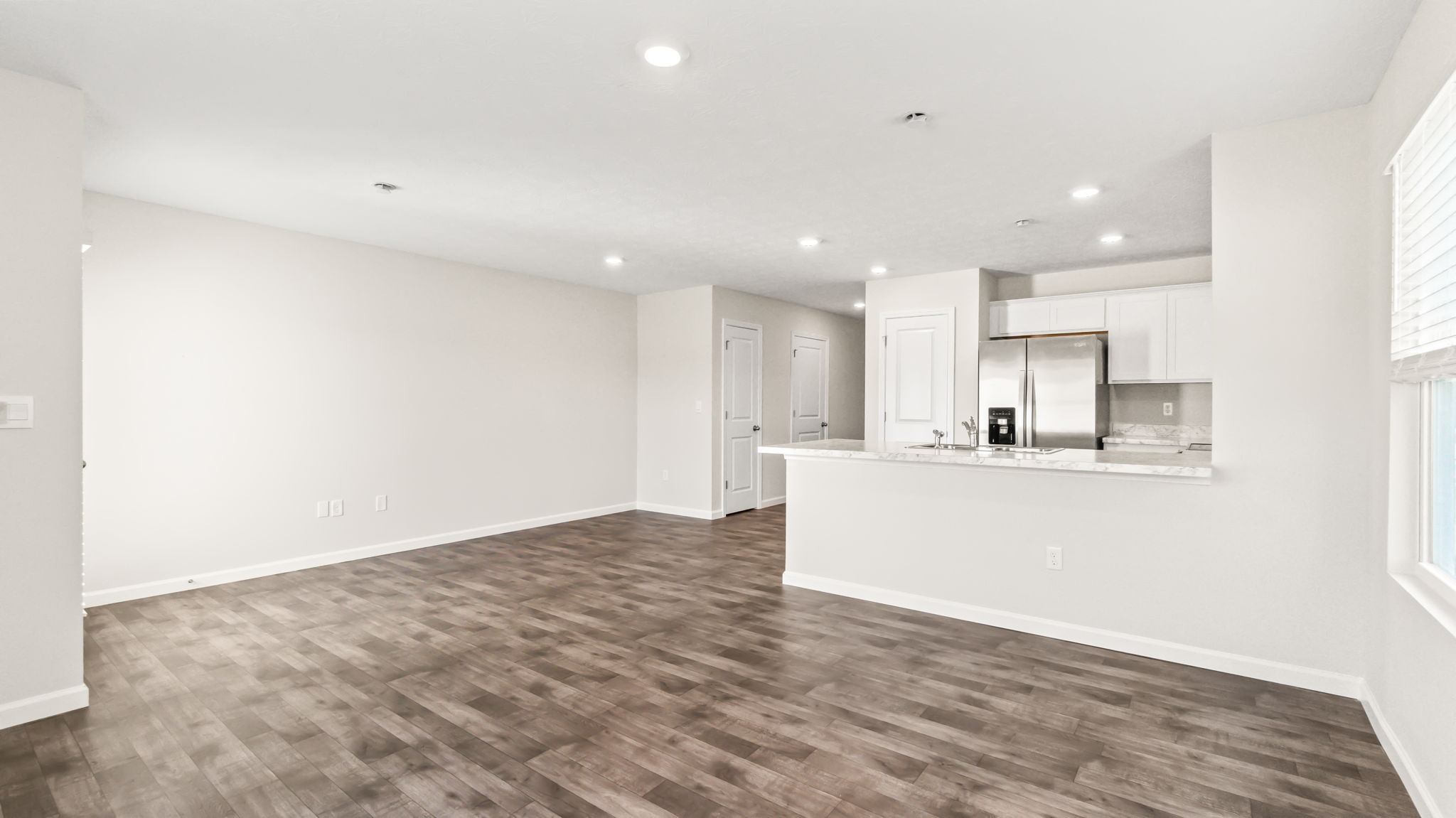 full great room and kitchen